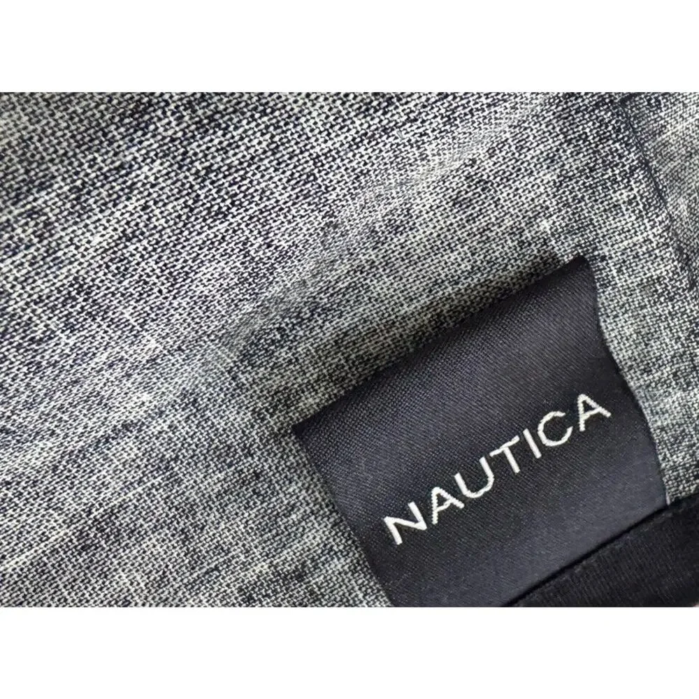 Nautica Home Shower Curtain Swordfish Fisherman Bath Bathroom Ombré Cotton